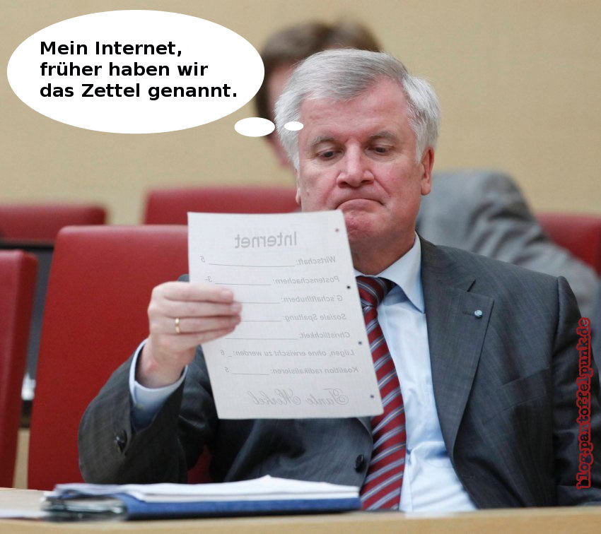 Horst Seehofers Internet